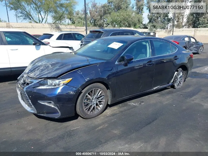 2017 Lexus Es 350 VIN: 58ABK1GG3HU077160 Lot: 40506711