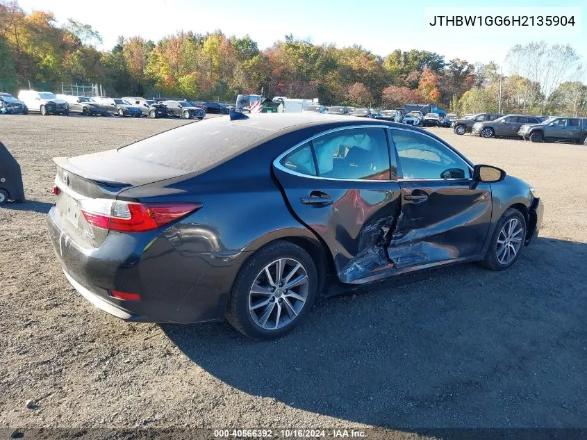 2017 Lexus Es 300H VIN: JTHBW1GG6H2135904 Lot: 40566392