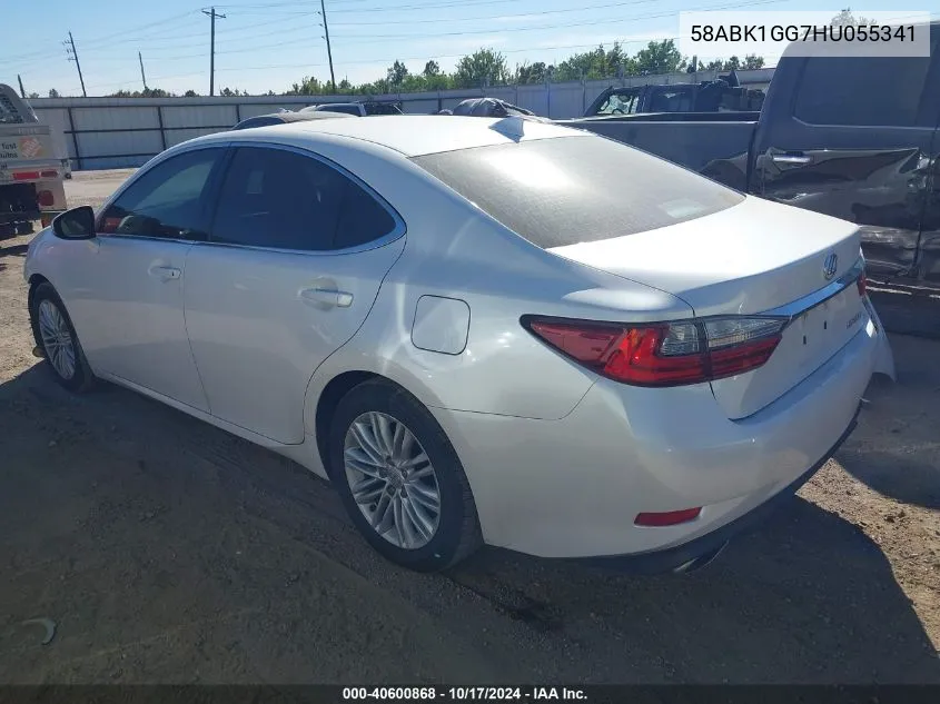 2017 Lexus Es 350 VIN: 58ABK1GG7HU055341 Lot: 40600868