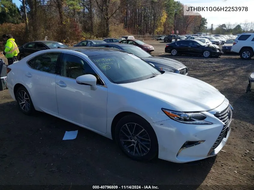 2017 Lexus Es 350 VIN: JTHBK1GG6H2253978 Lot: 40796809