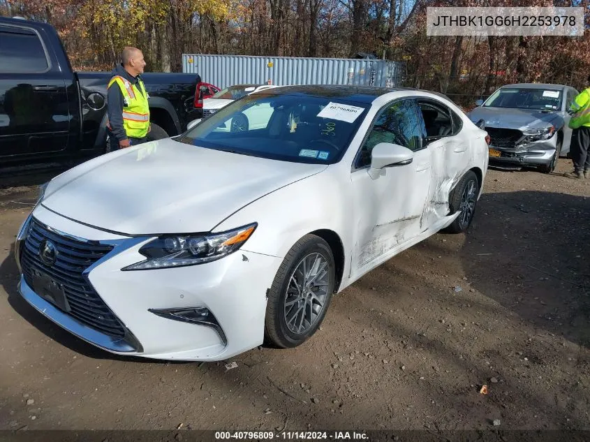 2017 Lexus Es 350 VIN: JTHBK1GG6H2253978 Lot: 40796809