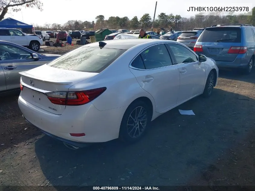 2017 Lexus Es 350 VIN: JTHBK1GG6H2253978 Lot: 40796809