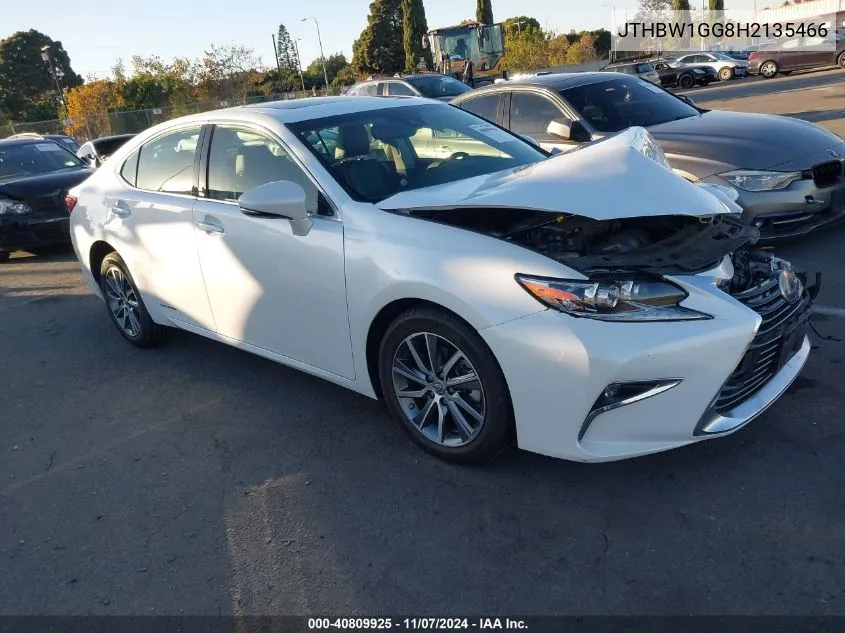 2017 Lexus Es 300H VIN: JTHBW1GG8H2135466 Lot: 40809925