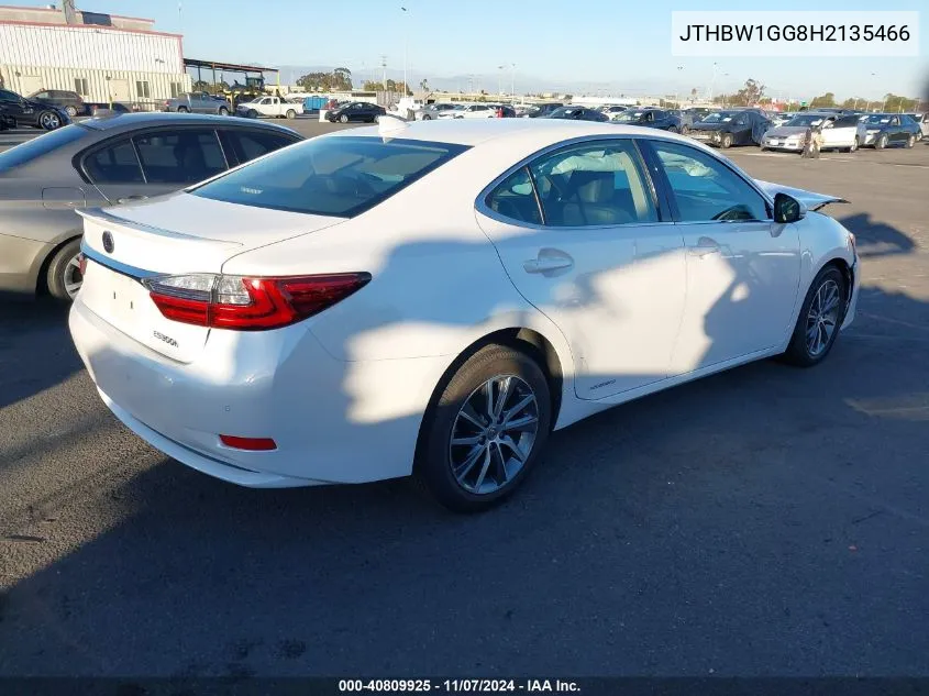 2017 Lexus Es 300H VIN: JTHBW1GG8H2135466 Lot: 40809925