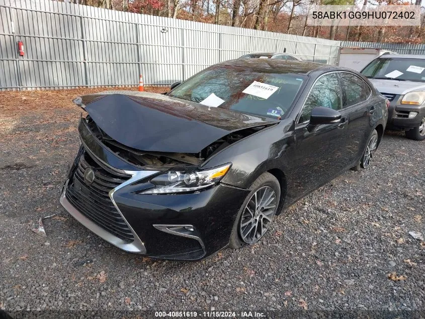 2017 Lexus Es 350 VIN: 58ABK1GG9HU072402 Lot: 40851619