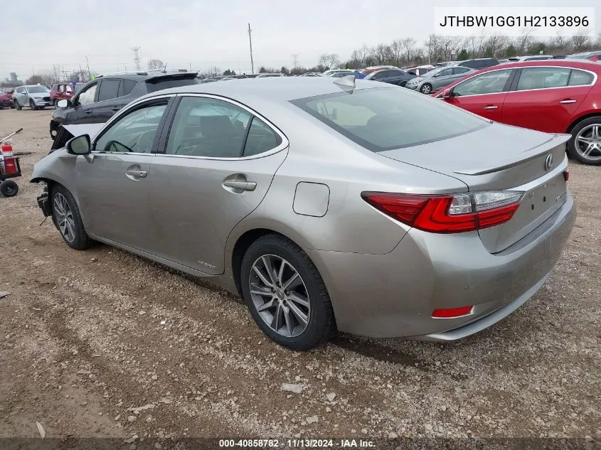 2017 Lexus Es 300H VIN: JTHBW1GG1H2133896 Lot: 40858782