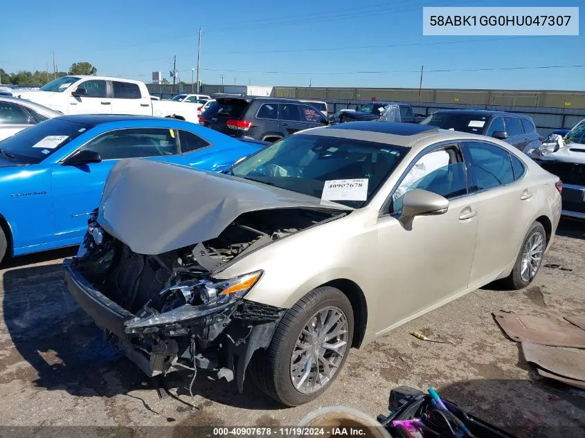 2017 Lexus Es 350 VIN: 58ABK1GG0HU047307 Lot: 40907678