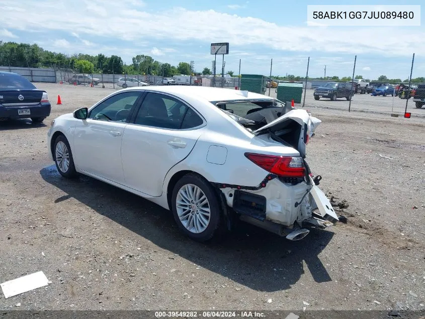 2018 Lexus Es 350 VIN: 58ABK1GG7JU089480 Lot: 39549282