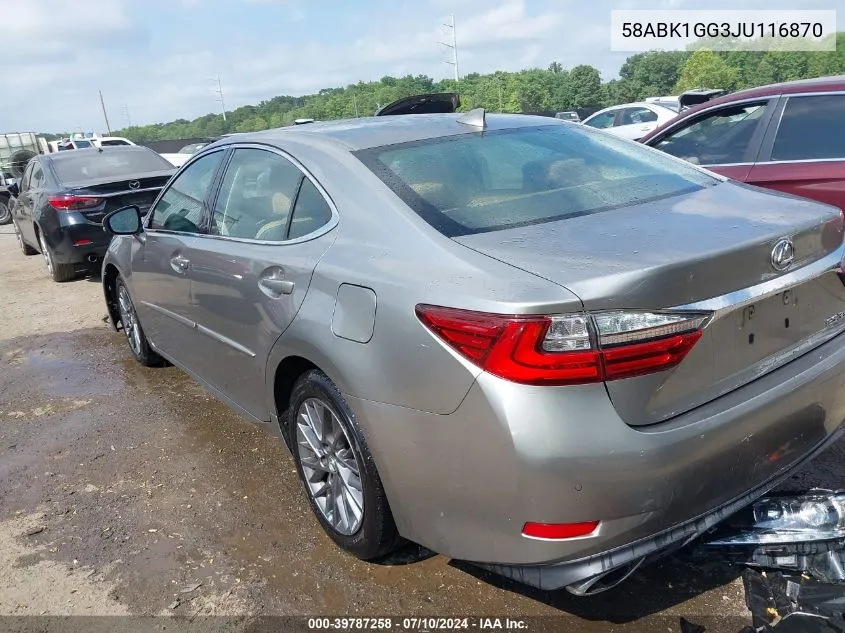 58ABK1GG3JU116870 2018 Lexus Es 350