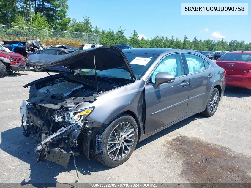 2018 Lexus Es 350 VIN: 58ABK1GG9JU090758 Lot: 39872709