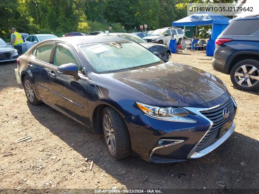 2018 Lexus Es 300H VIN: JTHBW1GG5J2179642 Lot: 40188656