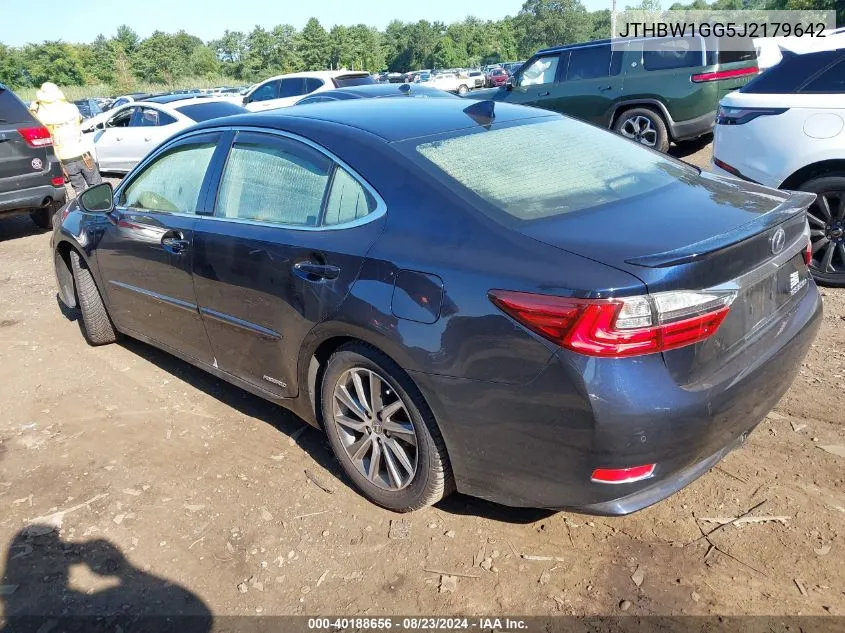 2018 Lexus Es 300H VIN: JTHBW1GG5J2179642 Lot: 40188656