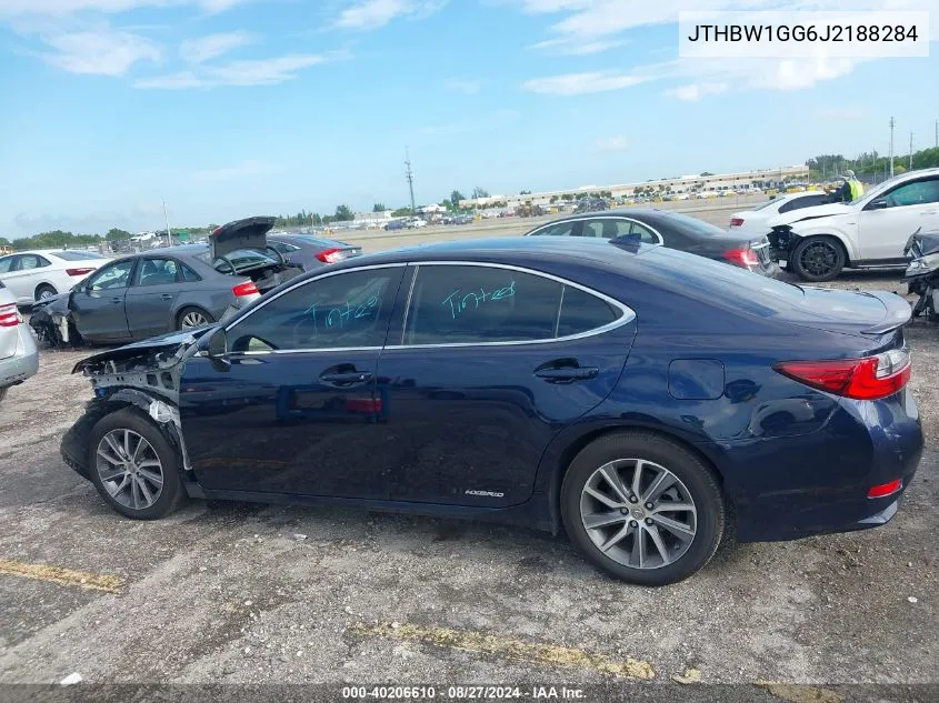 2018 Lexus Es 300H VIN: JTHBW1GG6J2188284 Lot: 40206610