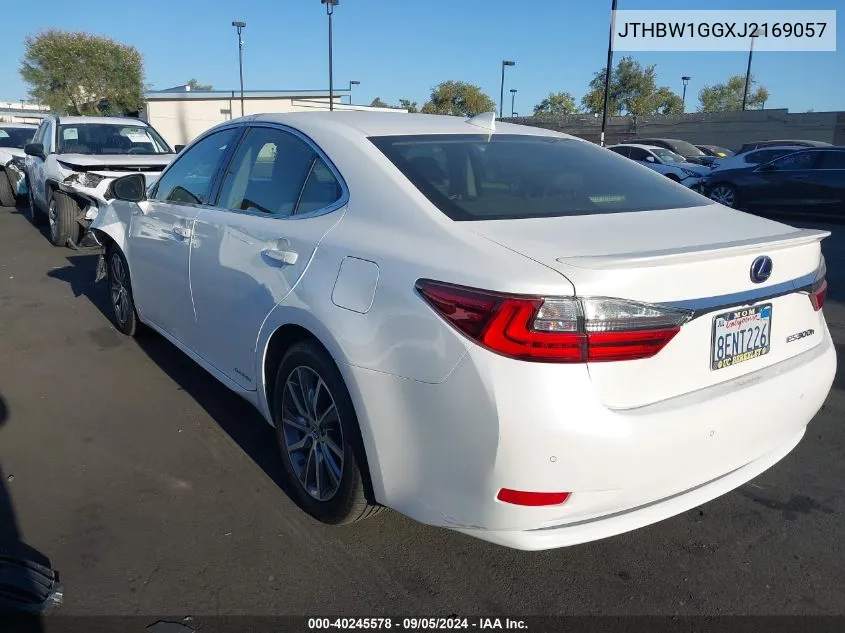 2018 Lexus Es 300H VIN: JTHBW1GGXJ2169057 Lot: 40245578