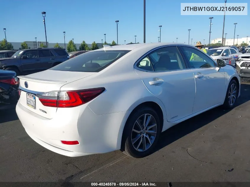 JTHBW1GGXJ2169057 2018 Lexus Es 300H