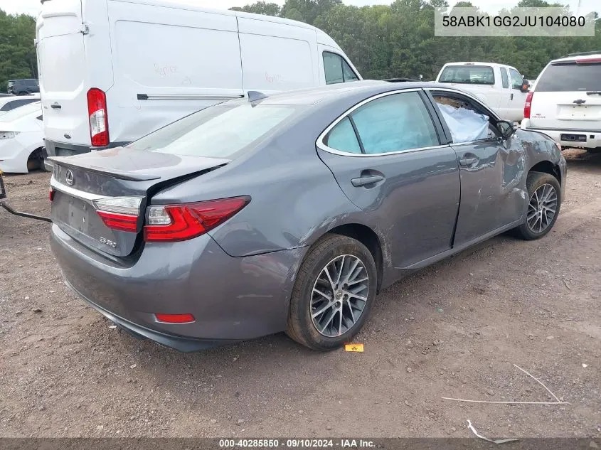 58ABK1GG2JU104080 2018 Lexus Es 350