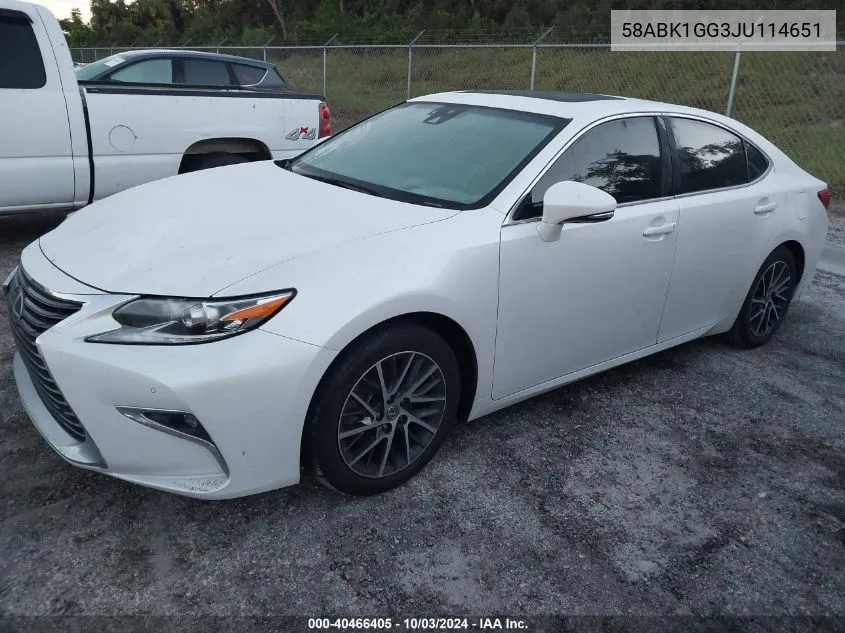 58ABK1GG3JU114651 2018 Lexus Es 350