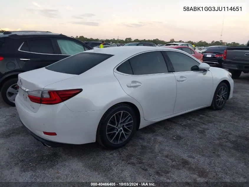 58ABK1GG3JU114651 2018 Lexus Es 350