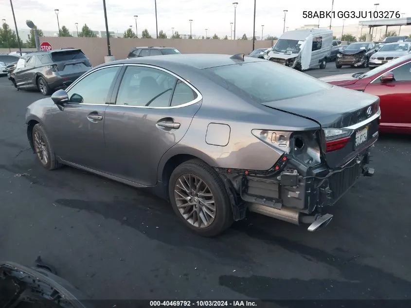 58ABK1GG3JU103276 2018 Lexus Es 350