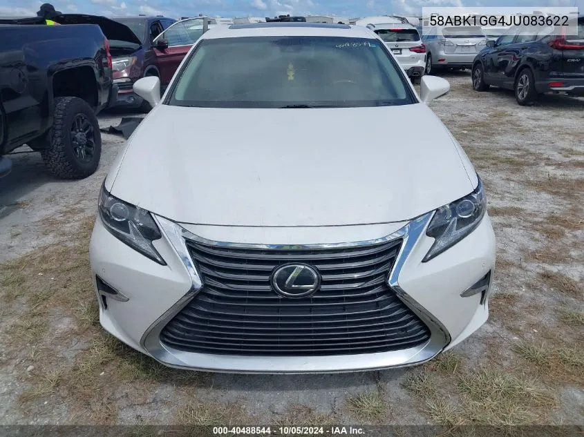 2018 Lexus Es 350 VIN: 58ABK1GG4JU083622 Lot: 40488544