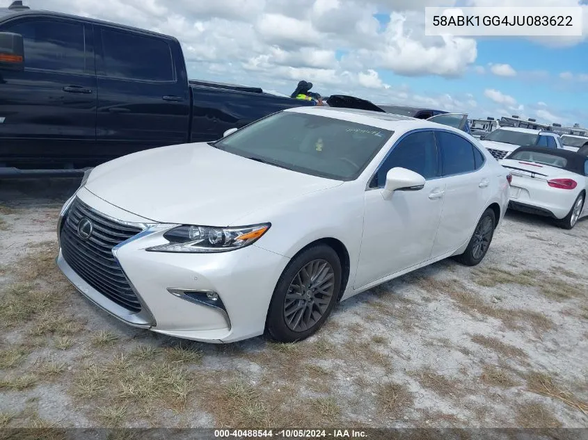 2018 Lexus Es 350 VIN: 58ABK1GG4JU083622 Lot: 40488544