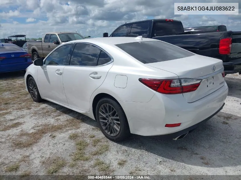 2018 Lexus Es 350 VIN: 58ABK1GG4JU083622 Lot: 40488544