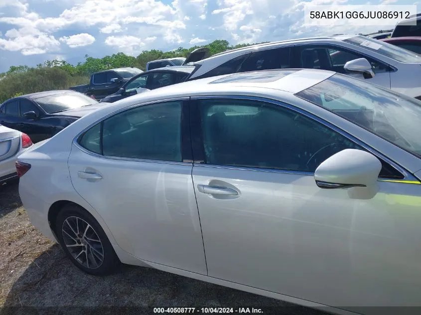 58ABK1GG6JU086912 2018 Lexus Es 350