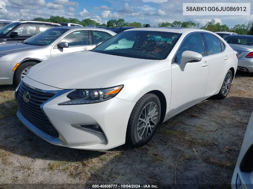 58ABK1GG6JU086912 2018 Lexus Es 350