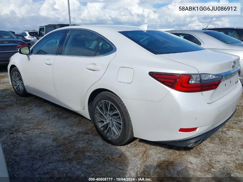 58ABK1GG6JU086912 2018 Lexus Es 350