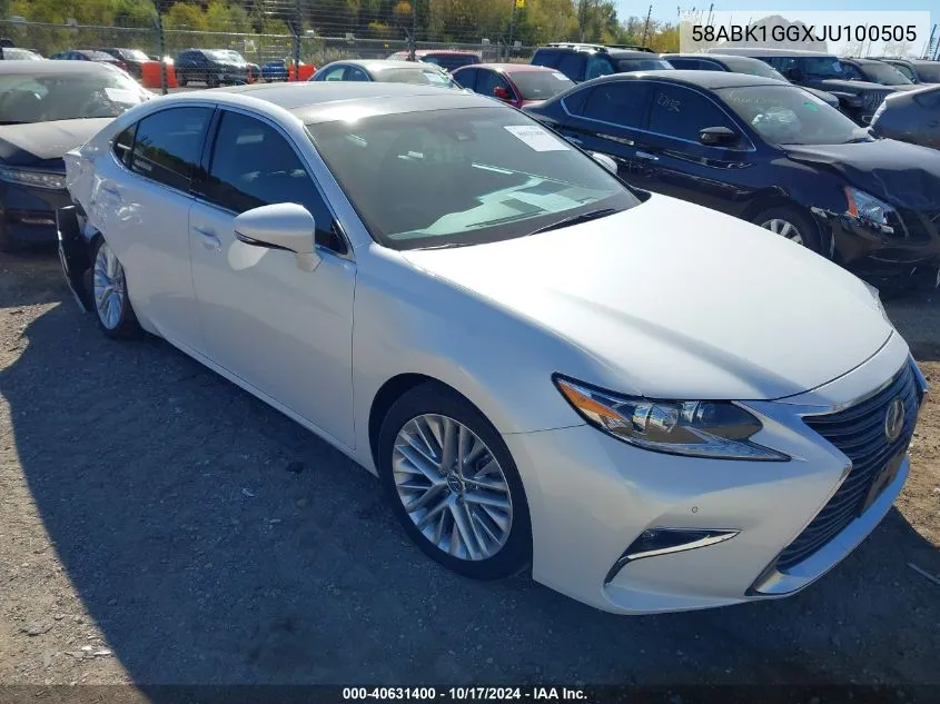 2018 Lexus Es 350 350 VIN: 58ABK1GGXJU100505 Lot: 40631400