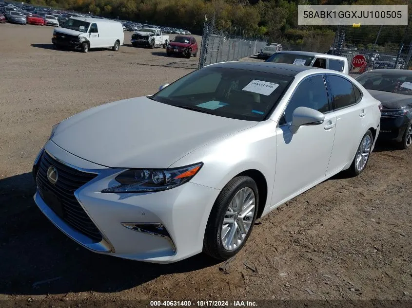 58ABK1GGXJU100505 2018 Lexus Es 350 350