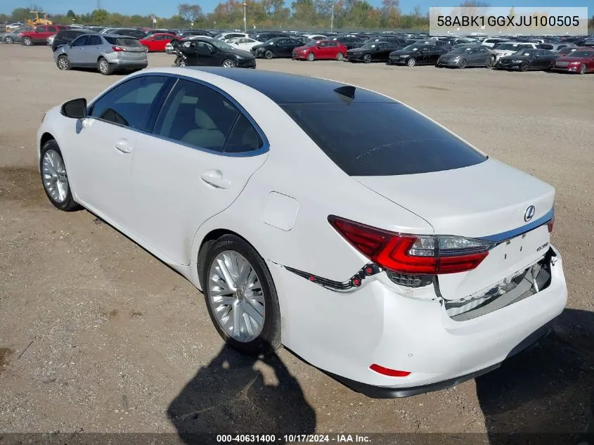 58ABK1GGXJU100505 2018 Lexus Es 350 350