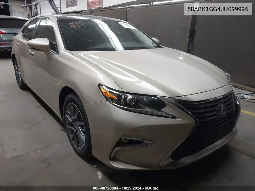 2018 Lexus Es 350 VIN: 58ABK1GG4JU099996 Lot: 40720804