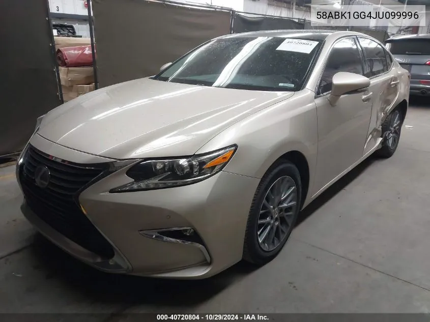 2018 Lexus Es 350 VIN: 58ABK1GG4JU099996 Lot: 40720804