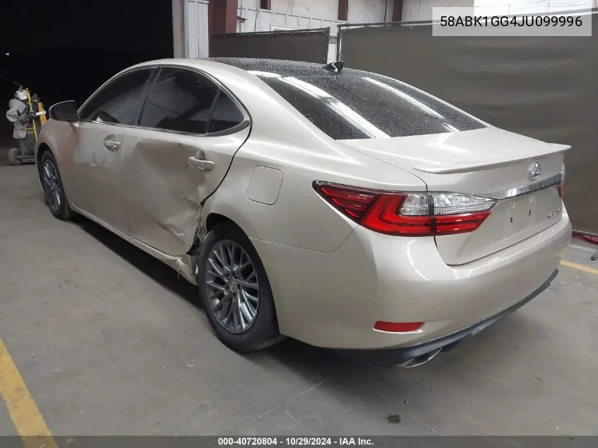 2018 Lexus Es 350 VIN: 58ABK1GG4JU099996 Lot: 40720804