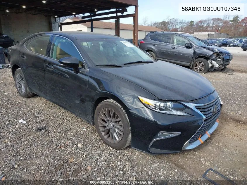 2018 Lexus Es 350 VIN: 58ABK1GG0JU107348 Lot: 40853263