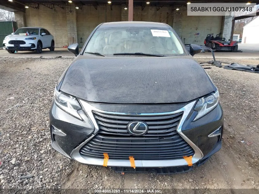 2018 Lexus Es 350 VIN: 58ABK1GG0JU107348 Lot: 40853263