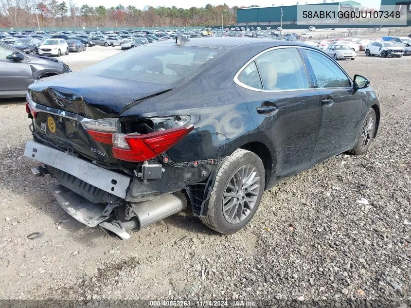 2018 Lexus Es 350 VIN: 58ABK1GG0JU107348 Lot: 40853263