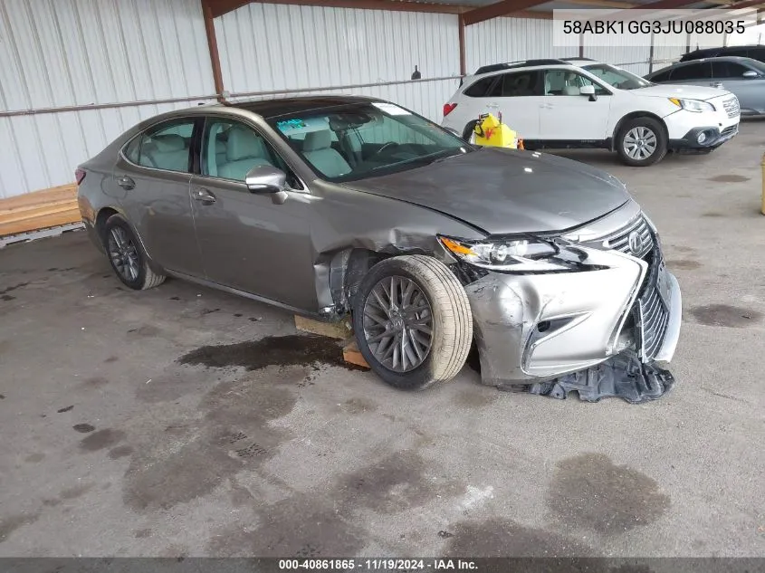 2018 Lexus Es 350 VIN: 58ABK1GG3JU088035 Lot: 40861865