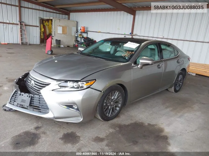 2018 Lexus Es 350 VIN: 58ABK1GG3JU088035 Lot: 40861865