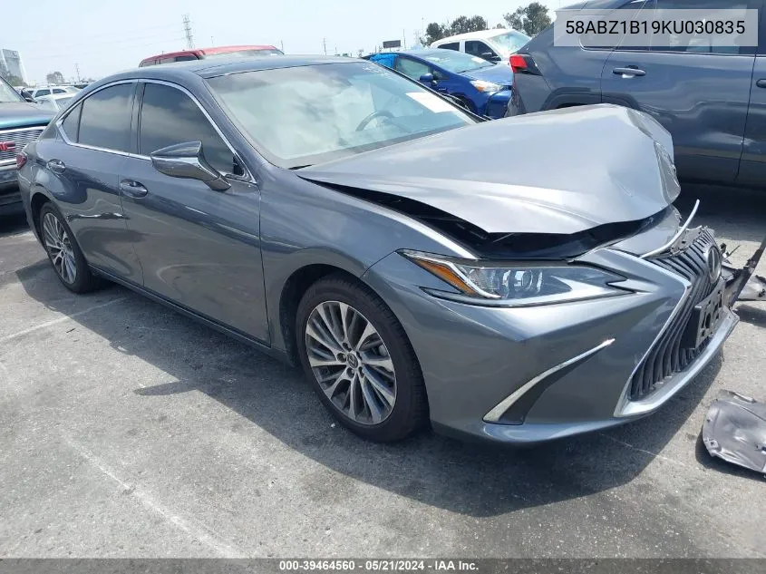 2019 Lexus Es 350 VIN: 58ABZ1B19KU030835 Lot: 39464560