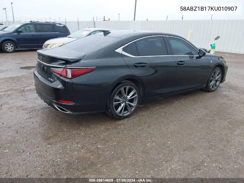 58ABZ1B17KU010907 2019 Lexus Es 350 F Sport