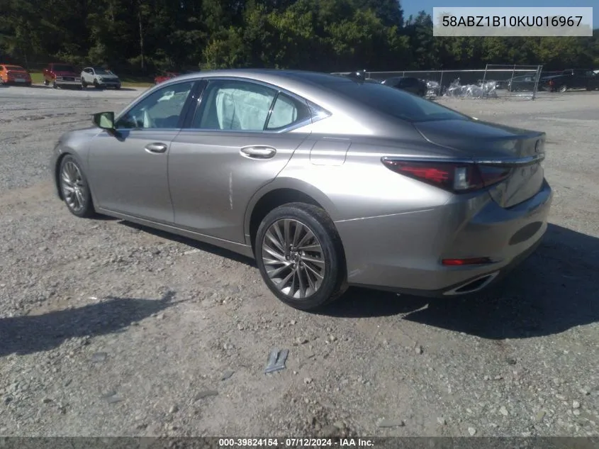 2019 Lexus Es 350 Luxury VIN: 58ABZ1B10KU016967 Lot: 39824154