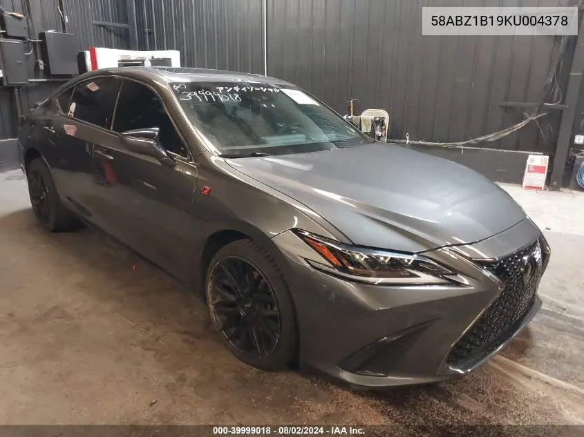 58ABZ1B19KU004378 2019 Lexus Es 350 F Sport