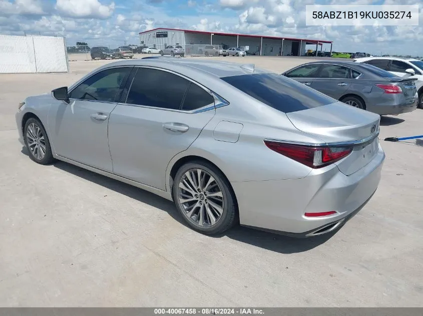 58ABZ1B19KU035274 2019 Lexus Es 350 Luxury