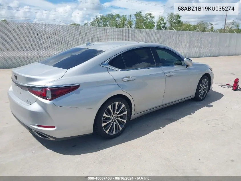 58ABZ1B19KU035274 2019 Lexus Es 350 Luxury