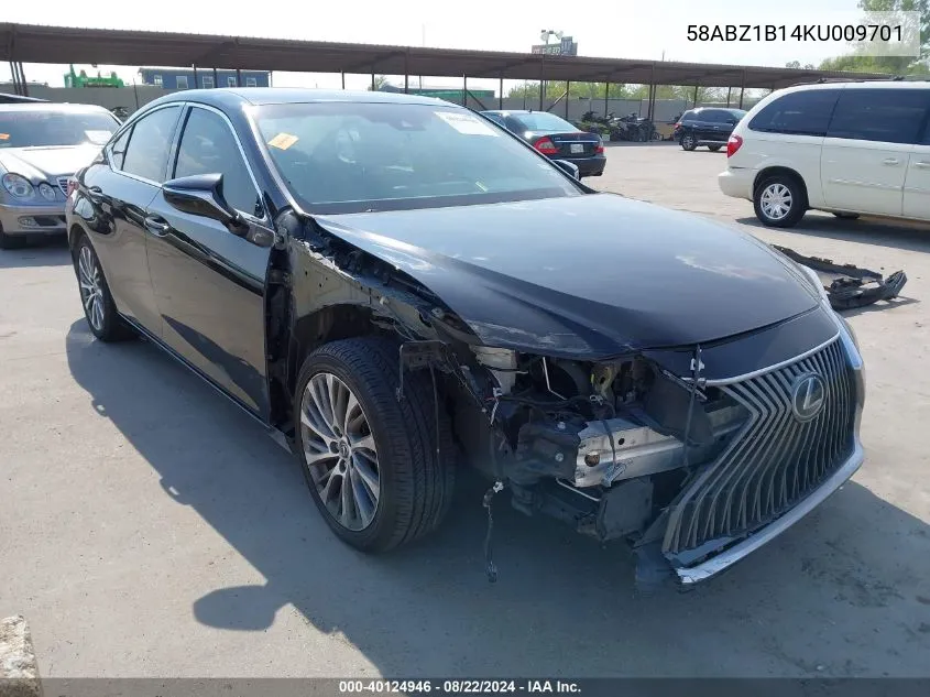 2019 Lexus Es 350 Luxury VIN: 58ABZ1B14KU009701 Lot: 40124946