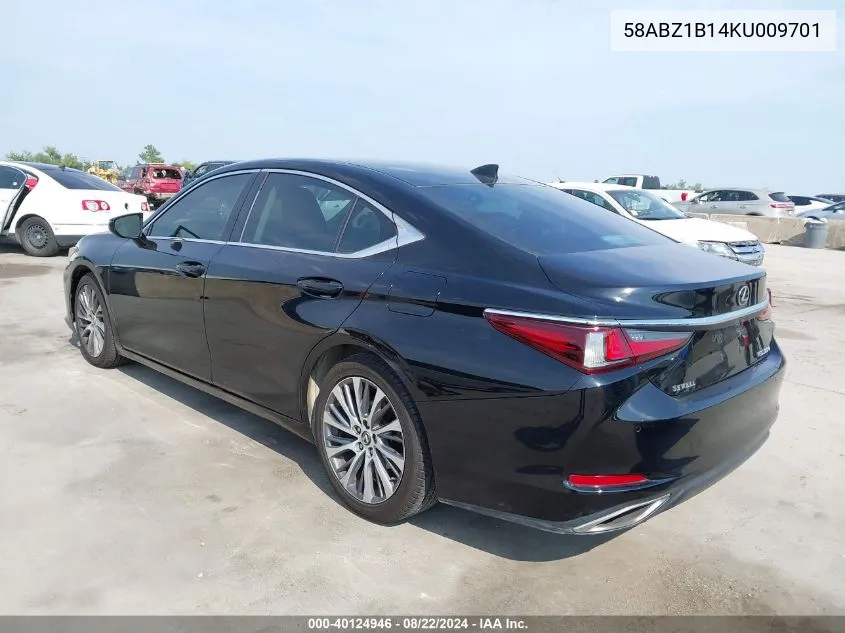 2019 Lexus Es 350 Luxury VIN: 58ABZ1B14KU009701 Lot: 40124946