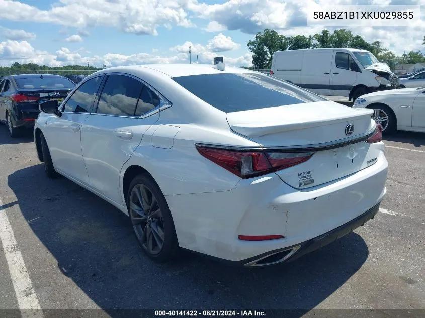 58ABZ1B1XKU029855 2019 Lexus Es 350