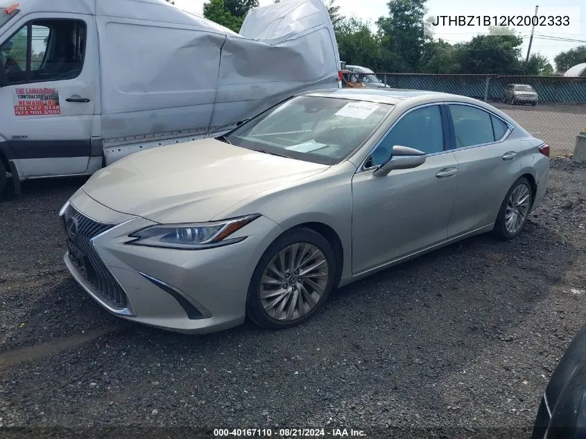 2019 Lexus Es 350 Luxury VIN: JTHBZ1B12K2002333 Lot: 40167110